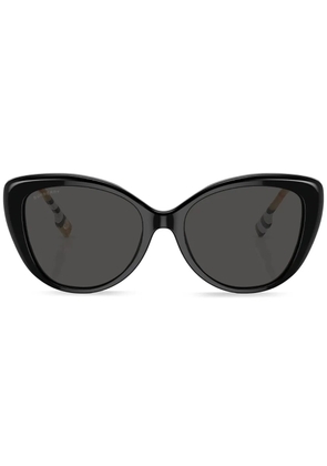 Burberry Eyewear Vintage-check cat-eye sunglasses - Black