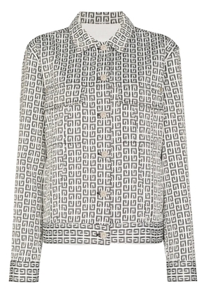 Givenchy 4G jacquard denim jacket - White