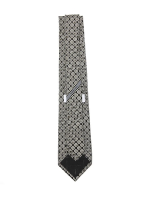 Ferragamo patterned tie - Black