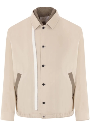 sacai cotton twill jacket - Neutrals