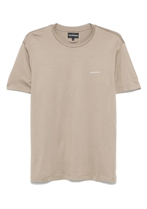 Emporio Armani logo-print T-shirt - Neutrals