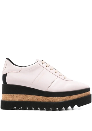 Stella McCartney 80mm Sneak-Elyse platform lace-up sneakers - Pink