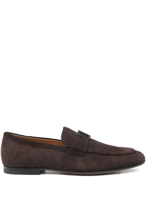 Tod's suede leather loafers - Brown