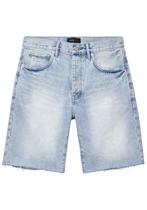 Purple Brand cotton denim shorts - Blue