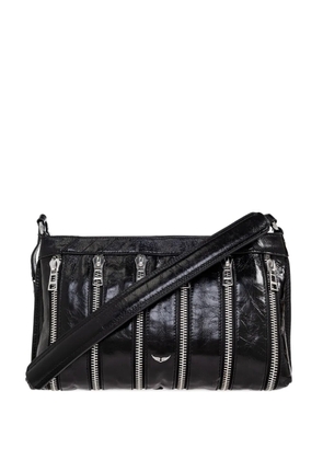 Zadig&Voltaire Sunny Moody multiple-zip leather shoulder bag - Black