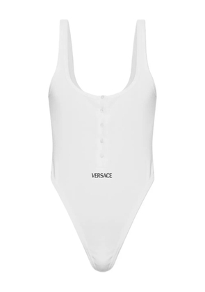 Versace button-front cotton body - White