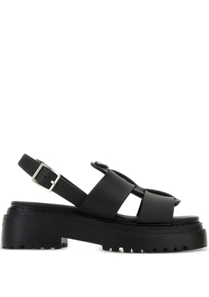 Prada buckle platform sandals - Black
