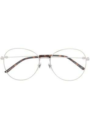 Gucci Eyewear round frame glasses - Silver