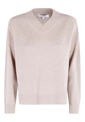 Maison Kitsuné V-neck merino-wool sweater - Neutrals