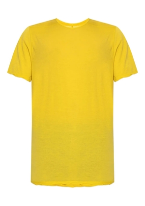 Rick Owens DRKSHDW raw-edge short-sleeve T-shirt - Yellow