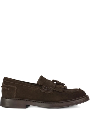 Doucal's tassel-detail suede loafers - Brown