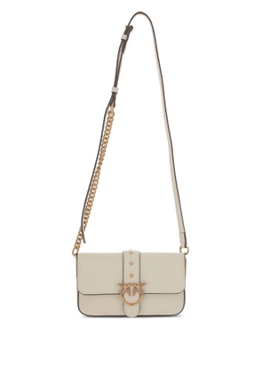 PINKO Classic Love mini crossbody bag - White
