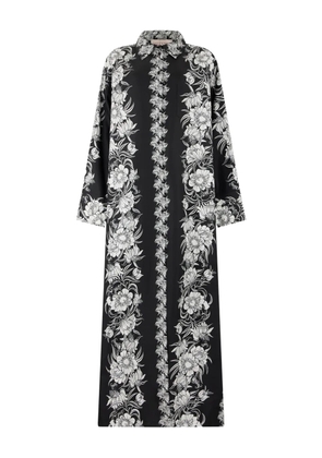 Valentino Garavani floral-print maxi dress - Black
