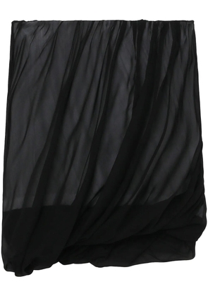 Helmut Lang Bubble gathered miniskirt - Black