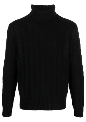 Polo Ralph Lauren roll-neck cable-knit jumper - Black