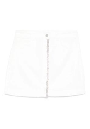 LIU JO cotton mini skirt - White