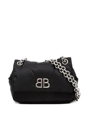Balenciaga Pre-Owned 2020-2025 chain logo shoulder bag - Black