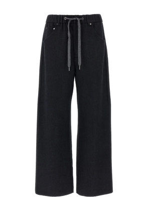 Brunello Cucinelli drawstring-waistband trousers - Grey