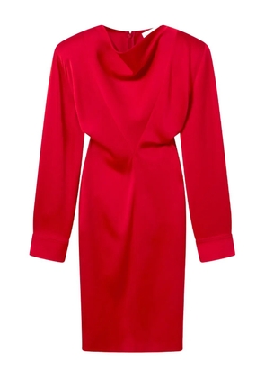 Stella McCartney cowl-neck draped midi dress - Red