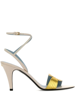 Valentino Garavani 80mm leather sandals - White