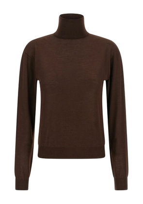 Saint Laurent turtleneck sweater - Brown