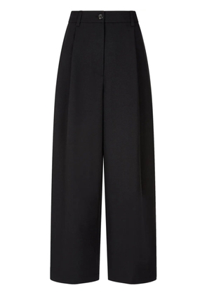 STUDIO TOMBOY pintuck-detail wide-leg trousers - Black
