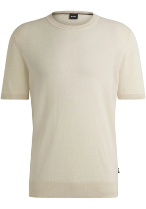 BOSS knitted T-shirt - Neutrals