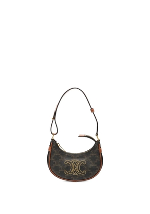 Celine Pre-Owned 2022 Mini Triomphe Coated Canvas Ava shoulder bag - Brown