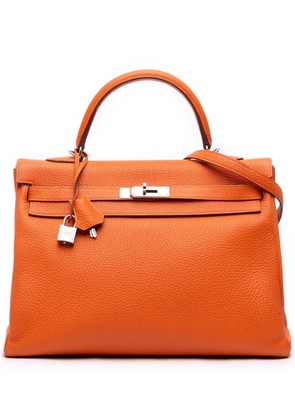 Hermès Pre-Owned 2014 Togo Kelly II Retourne 35 satchel - Orange