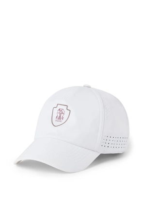 Brunello Cucinelli logo cap - White