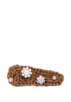 SHUSHU/TONG rubber band hair clip - Brown