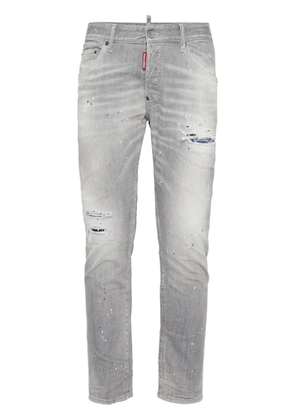 DSQUARED2 distressed washed-denim jeans - Grey