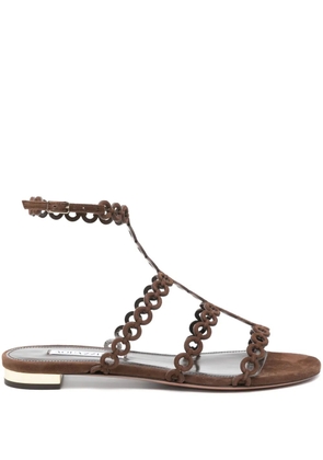 Aquazzura Infinity Chain flats - Brown