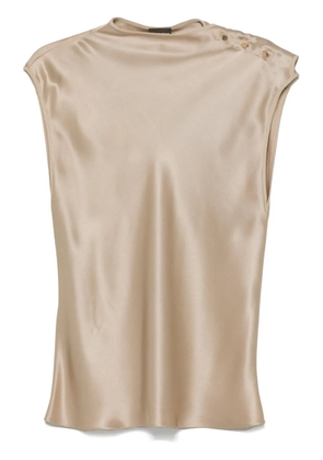 Giorgio Armani silk top - Neutrals