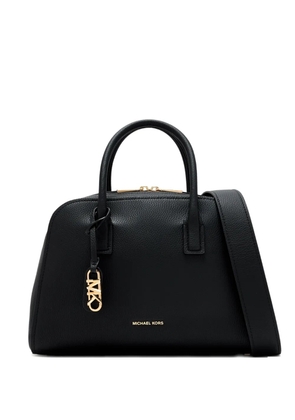 Michael Kors top-handle logo-plaque satchel - Black