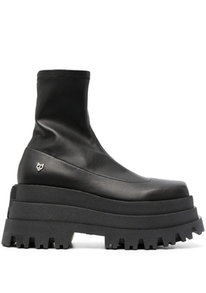 NAKED WOLFE Sassy platform ankle boots - Black