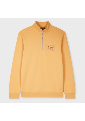 Lee + Paul Smith Paul Smith + Lee Ochre Quarter Zip Sweatshirt Orange