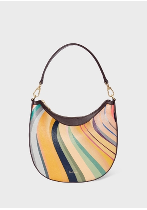 Paul Smith Women's 'Dusky Swirl' Leather Mini Hobo Bag Multicolour