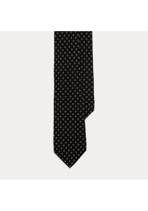 Square-Patterned Silk Tie