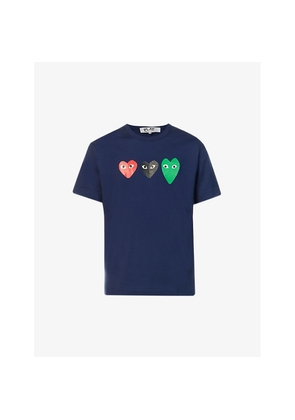 Mens Comme Des Garcons Play Heart-Print Cotton-Jersey T-Shirt