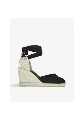 Womens Castaner Carina Cotton-Canvas Wedge Espadrilles