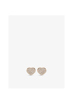 Chopard Happy Hearts 18ct Rose-Gold and 0.8ct Diamond Earrings