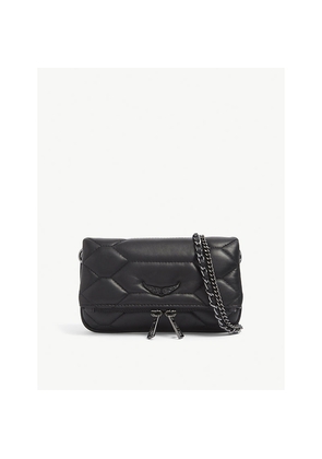 Womens Zadig&Voltaire Rock Nano Leather Cross-Body Bag