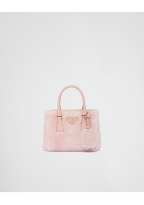 Prada Galleria mini shearling bag