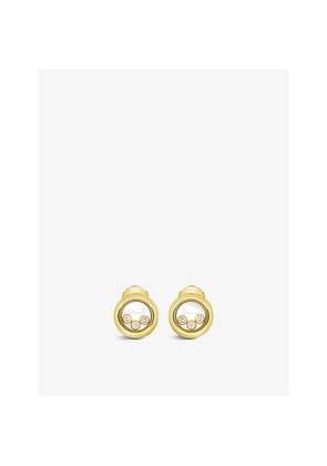 Chopard Happy Diamonds 18ct Yellow-Gold and 0.30ct Diamond Earrings
