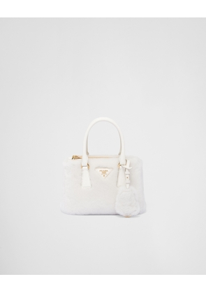 Prada Galleria mini shearling bag