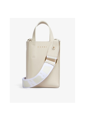Womens Marni Museo Leather Tote Bag