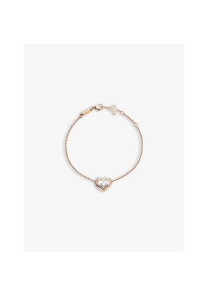 Chopard Happy Diamonds Icons 18ct Rose-Gold and 0.15ct Diamond Bracelet