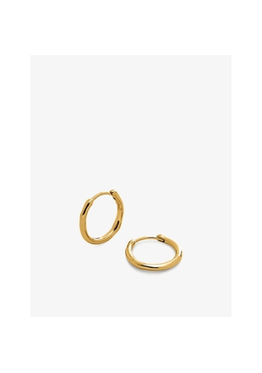 Womens Monica Vinader Siren Muse Small 18ct Yellow Gold-Plated Vermeil Sterling-Silver Hoop Earrings