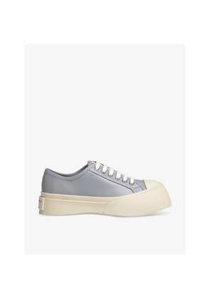 Womens Marni Pablo Platform-Sole Leather Low-Top Trainers
